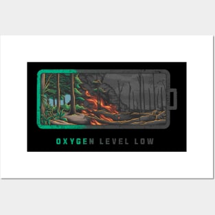 Oxygen level low Posters and Art
